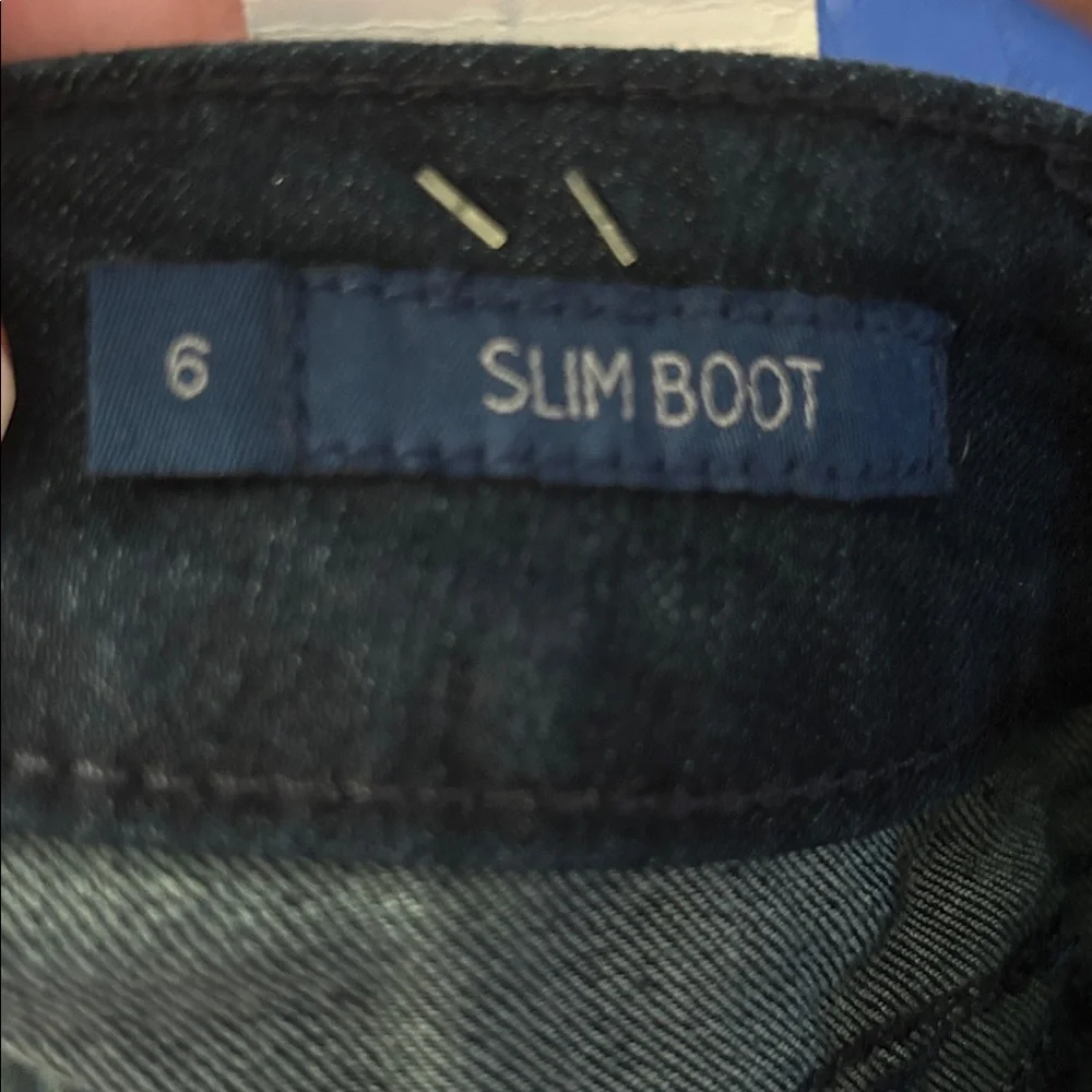 Seven7 Slim Boot Cut Dark Blue Size 6 Denim Jeans - Picture 16 of 16